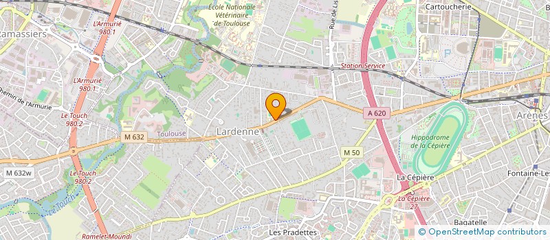 localisation de l'entreprise FERME EQUESTRE PEDAGOGIQUE DES DEUX RIVIERES à TOULOUSE