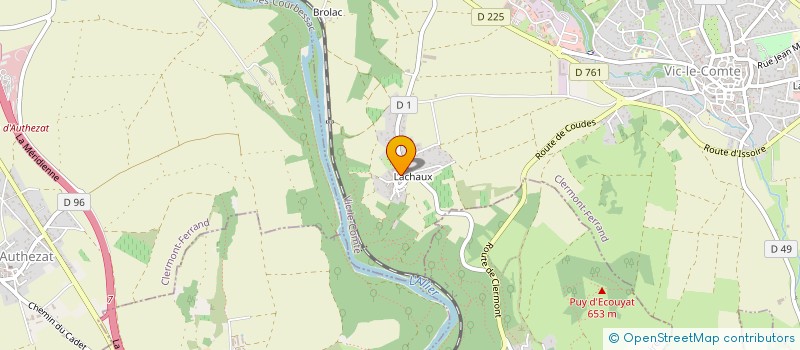 localisation de l'entreprise FERME FORTE DE LACHAUX  VIC-LE-COMTE