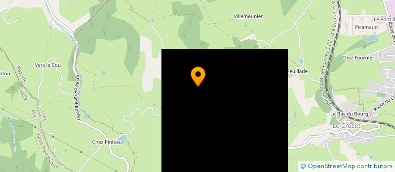 localisation de l'entreprise FERME FORTIFIEE DES JOLARDS  LE CROZET