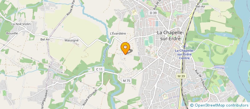 localisation de l'entreprise FERME FRUITIERE DE LA HAUTIERE à CHAPELLE-SUR-ERDRE (LA)