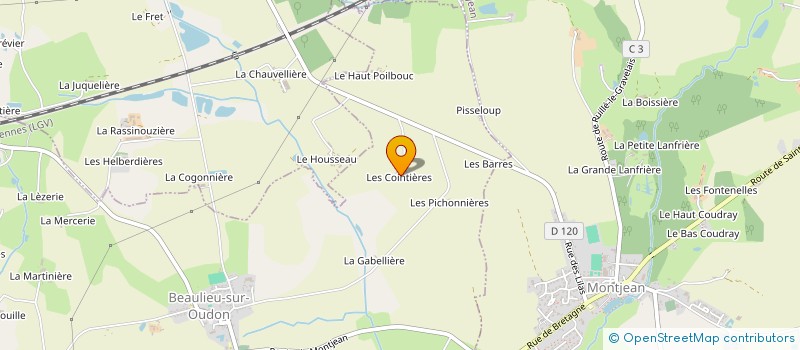 localisation de l'entreprise FERME GEN'HOLSTEIN à LOIRON-RUILLE