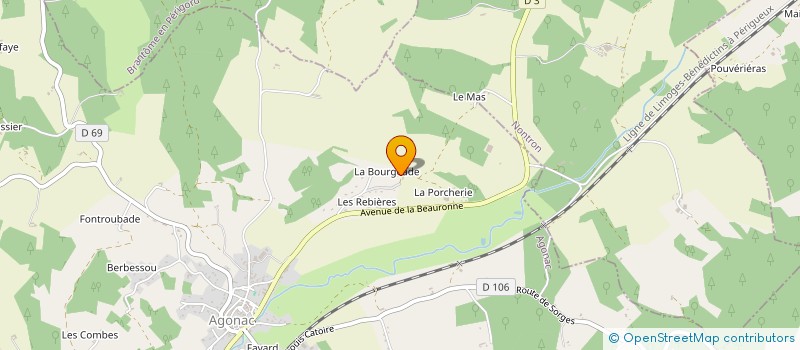 localisation de l'entreprise FERME GOODWILL  AGONAC