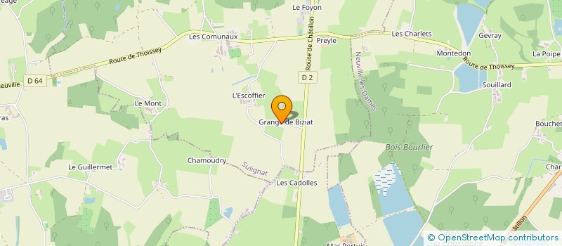 localisation de l'entreprise FERME GRANGE DE BIZIAT à SULIGNAT