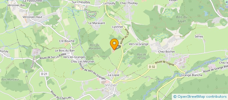 localisation de l'entreprise FERME LA CHAMOISEE  SAINT-PAUL-EN-CHABLAIS