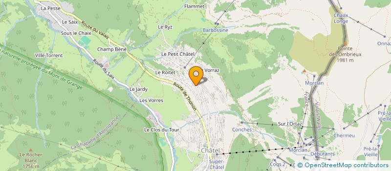localisation de l'entreprise FERME LE TAINE à CHATEL