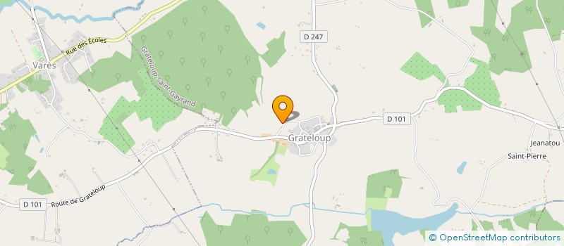 localisation de l'entreprise FERME PEDAGOGIQUE LAJOUCADE  GRATELOUP-SAINT-GAYRAND