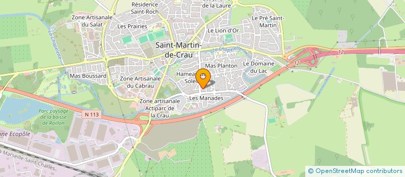 localisation de l'entreprise FERME PV5 à SAINT MARTIN DE CRAU