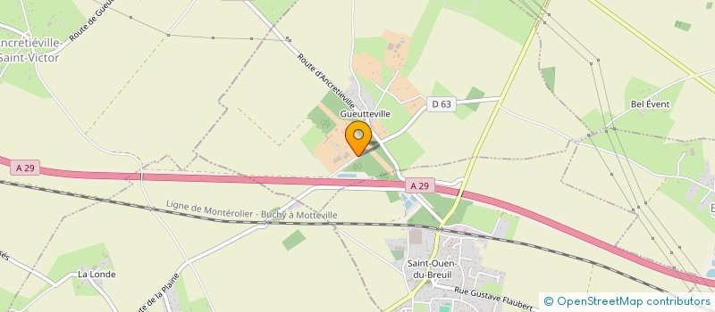 localisation de l'entreprise FERME RUETTE  GUEUTTEVILLE