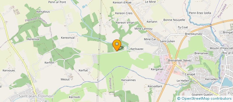 localisation de l'entreprise FERME SOLAIRE DE QUELORDAN  PLONEOUR-LANVERN