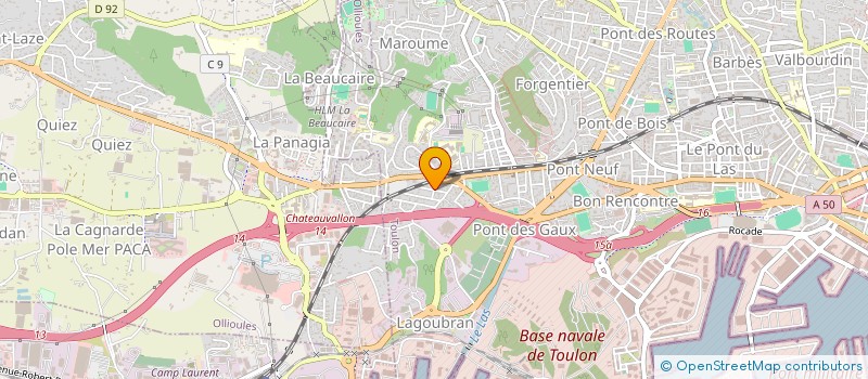 localisation de l'entreprise FERME SOLAIRE DU PORCELET  TOULON