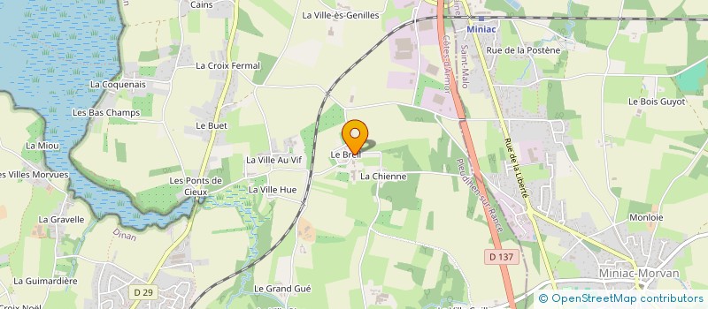 localisation de l'entreprise FERME UGUEN à PLEUDIHEN-SUR-RANCE