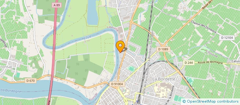 localisation de l'entreprise FERMENTALG  LIBOURNE