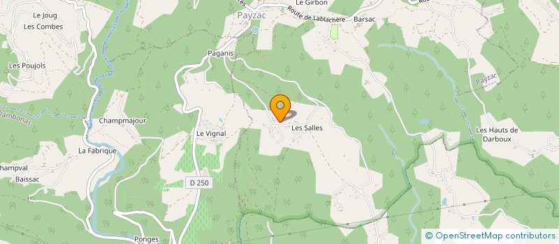 localisation de l'entreprise FERMENTS ACTIFS  PAYZAC