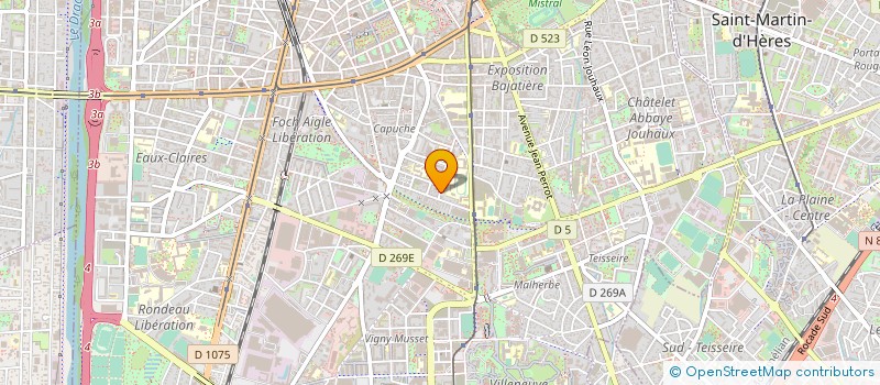 localisation de l'entreprise FERMETURE AUTOMATISME CONTROLE D ACCES MAINTENANCE à GRENOBLE