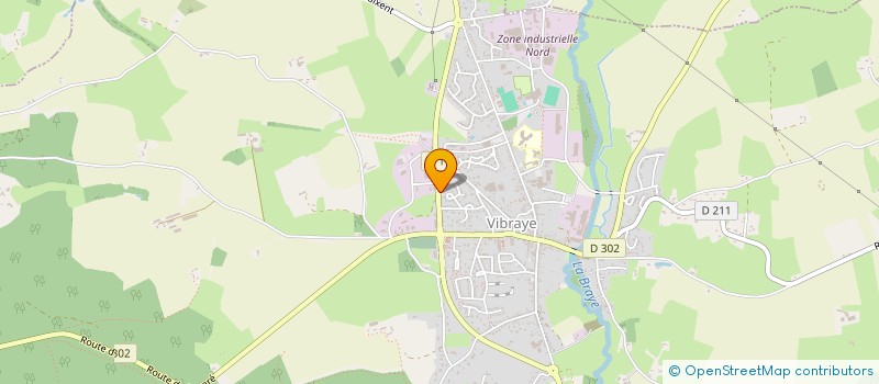 localisation de l'entreprise FERMETURE DE LA BRAYE  VIBRAYE