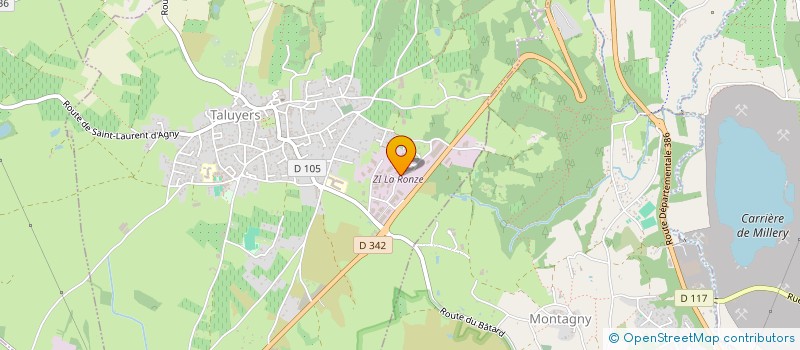 localisation de l'entreprise FERMETURE ET CLAIR à TALUYERS