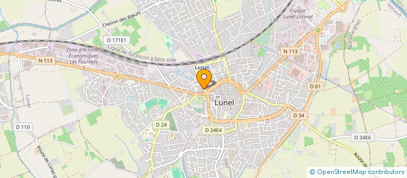 localisation de l'entreprise FERMETURE SERVICE  LUNEL