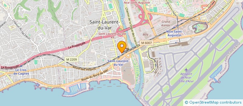 localisation de l'entreprise FERMETURES 2000 SARL à SAINT-LAURENT-DU-VAR