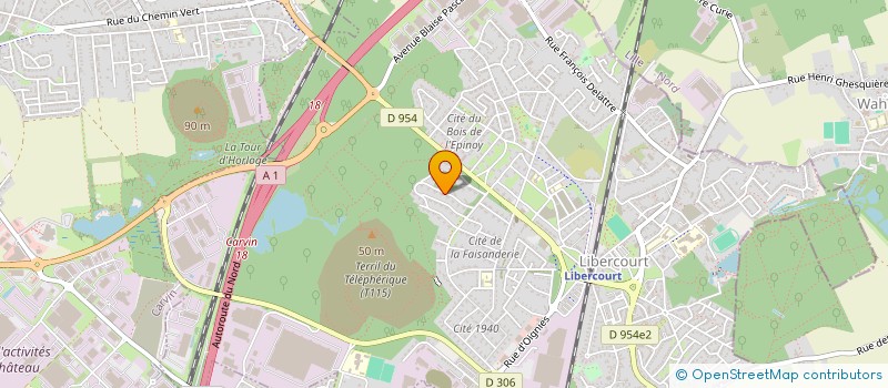 localisation de l'entreprise FERMETURES ACCES SERVICES à LIBERCOURT