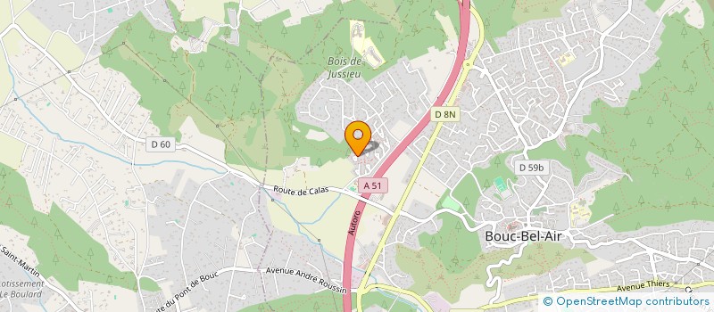 localisation de l'entreprise FERMETURES, AUTOMATISMES, ACCES ET TECHNOLOGIES  BOUC-BEL-AIR