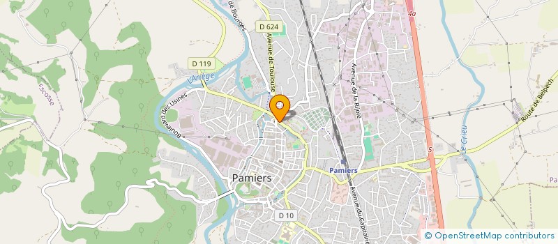 localisation de l'entreprise FERMETURES AUTOMATISMES MENUISERIE  PAMIERS