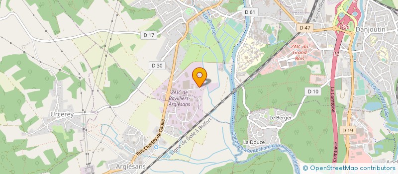 localisation de l'entreprise FERMETURES BELFORTAINES SARL à BAVILLIERS