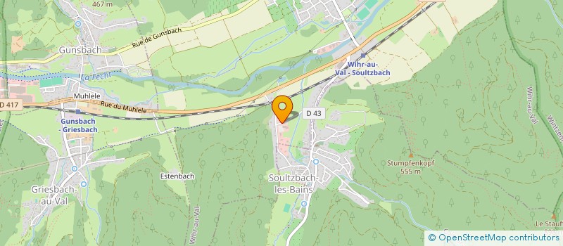 localisation de l'entreprise FERMETURES BERGER à WIHR-AU-VAL
