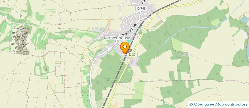 localisation de l'entreprise FERMETURES BIECHEL  KURTZENHOUSE