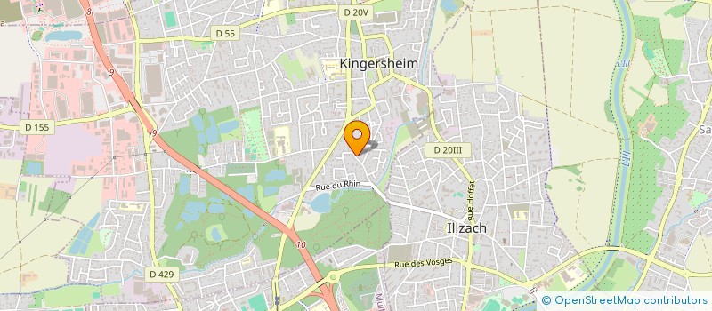 localisation de l'entreprise FERMETURES CASTINCAUD  KINGERSHEIM