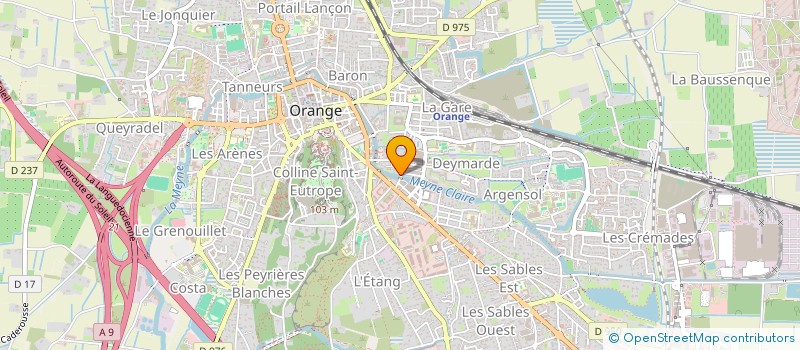 localisation de l'entreprise FERMETURES CONCEPTS à ORANGE