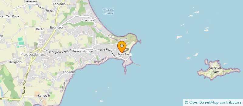 localisation de l'entreprise FERMETURES D'ARMOR  PLOUBAZLANEC