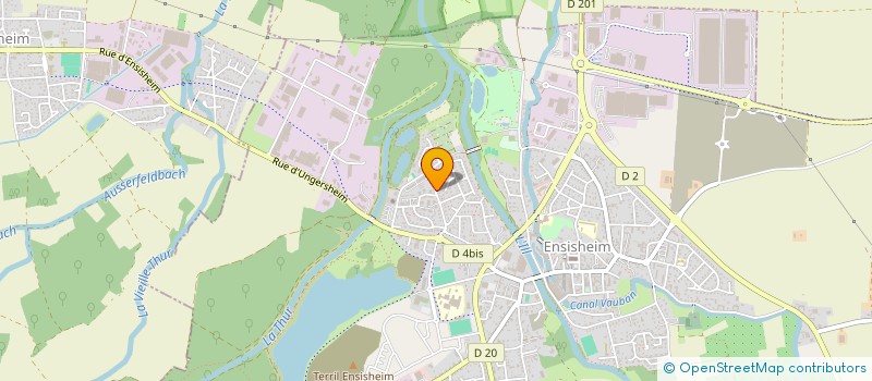 localisation de l'entreprise FERMETURES DE L'ILL à ENSISHEIM