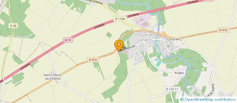 localisation de l'entreprise FERMETURES DE LA BEAUCE à LE GUE-DE-LONGROI