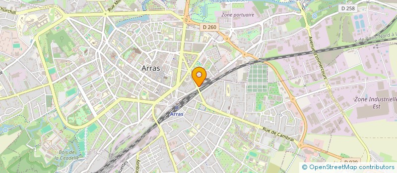 localisation de l'entreprise FERMETURES DELAPLACE ET COMPAGNIE à ARRAS