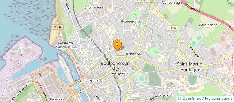 localisation de l'entreprise FERMETURES DEPARIS  BOULOGNE-SUR-MER