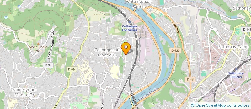 localisation de l'entreprise FERMETURES DES MONTS D'OR  COLLONGES-AU-MONT-D'OR