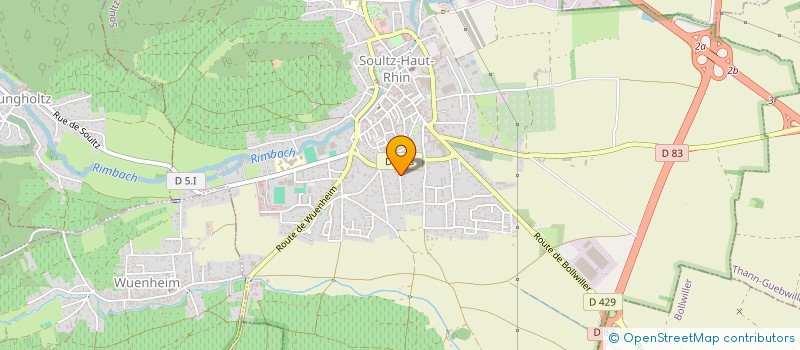 localisation de l'entreprise FERMETURES DU FLORIVAL  GUEBWILLER