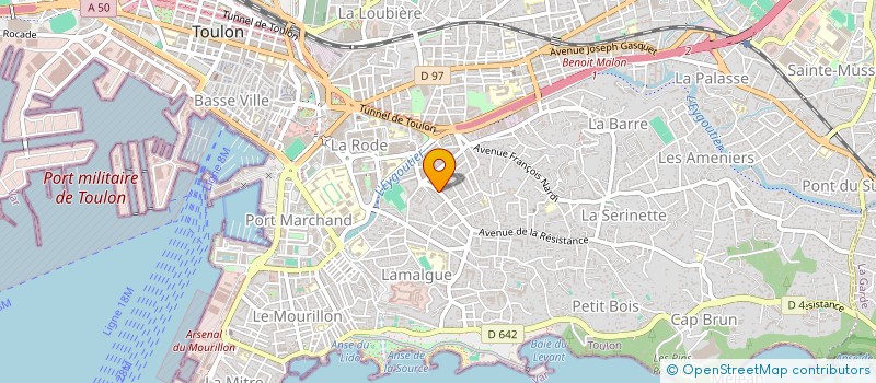 localisation de l'entreprise FERMETURES DU MIDI à TOULON