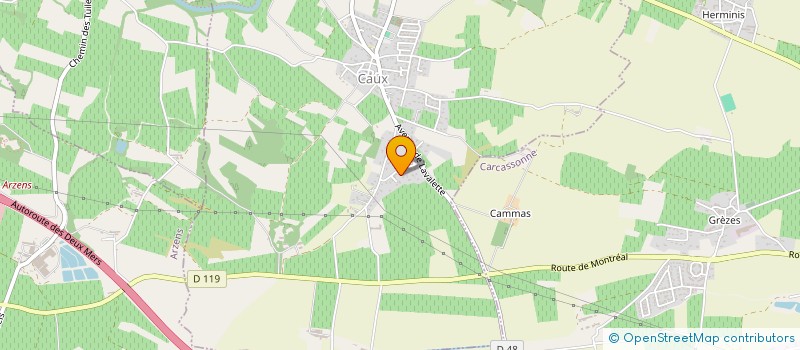 localisation de l'entreprise FERMETURES ET MENUISERIES AUDOISES à PEZENS