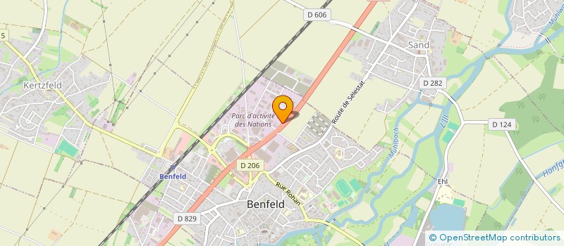 localisation de l'entreprise FERMETURES GOETZ  BENFELD