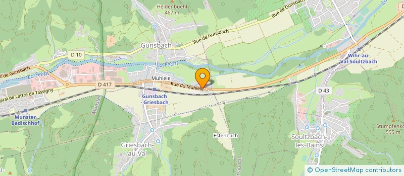 localisation de l'entreprise FERMETURES IMPORT à GUNSBACH