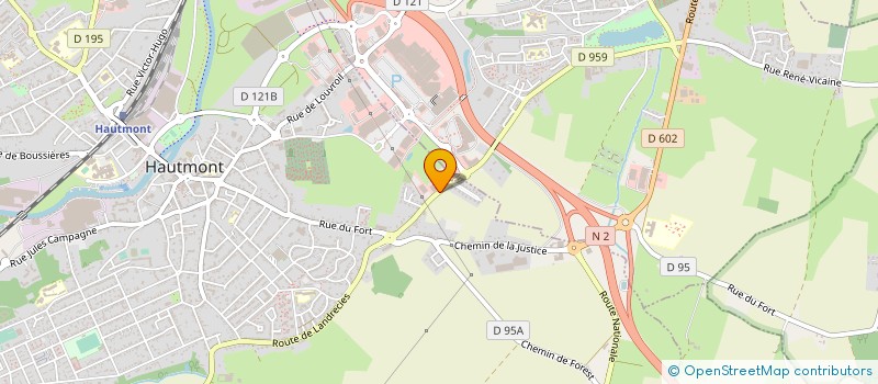 localisation de l'entreprise FERMETURES JOEL AUQUIERT à HAUTMONT