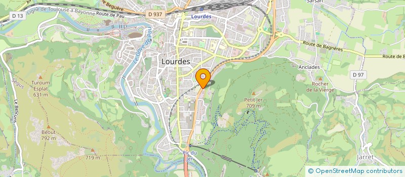 localisation de l'entreprise FERMETURES LOURDAISES à LOURDES