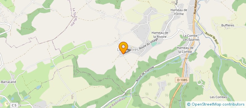 localisation de l'entreprise FERMETURES MAGNE  LES EPARRES