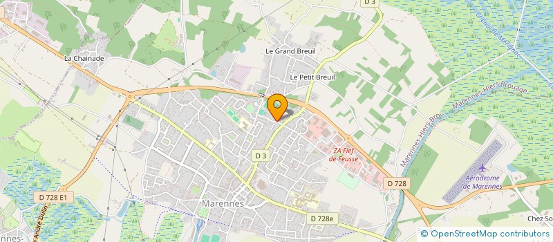 localisation de l'entreprise FERMETURES MOREAU ALAIN  MARENNES-HIERS-BROUAGE