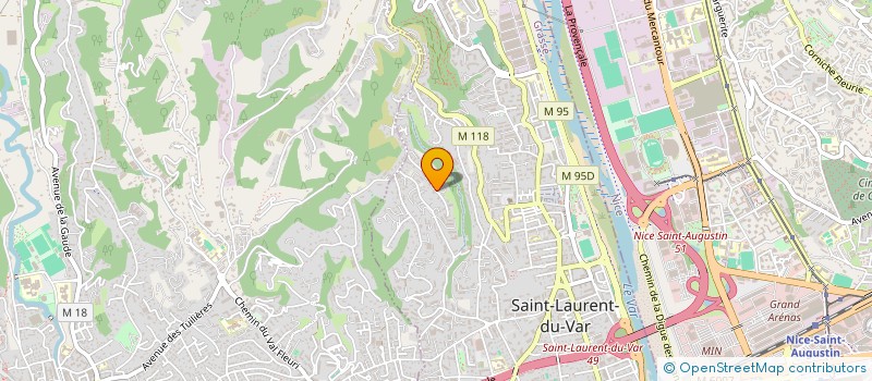 localisation de l'entreprise FERMETURES NOUVELLES DE LA COTE D'AZUR à SAINT-LAURENT-DU-VAR