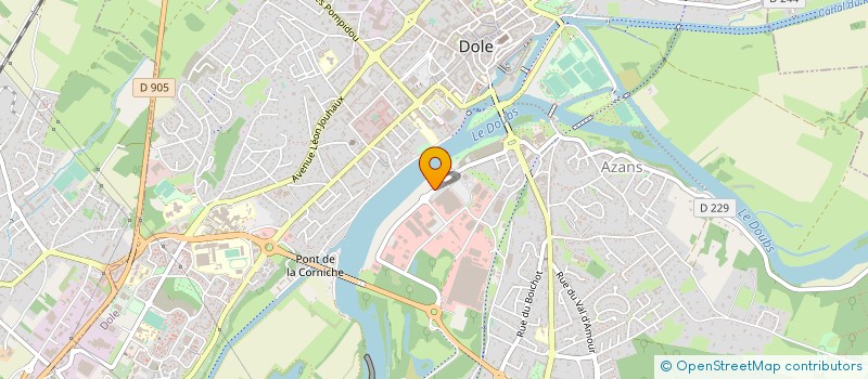 localisation de l'entreprise FERMETURES PALLAUD SA à DOLE