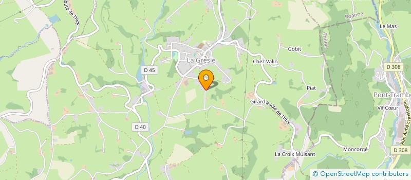 localisation de l'entreprise FERMETURES PROST  GRESLE (LA)