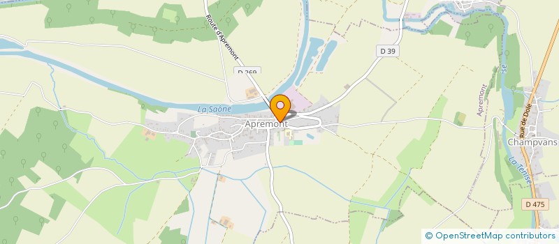 localisation de l'entreprise FERMETURES SAONOISES  APREMONT