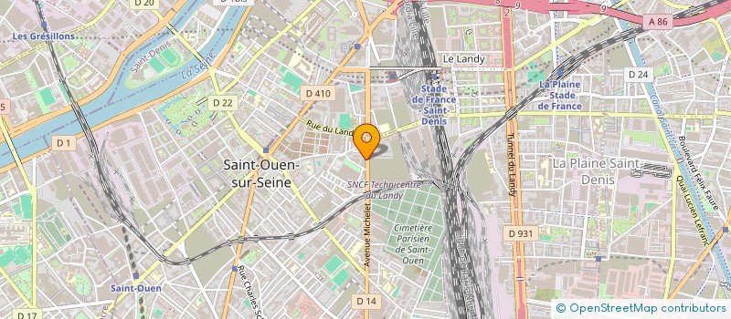 localisation de l'entreprise FERMETURES SECURITE ET PROTECTION à SAINT-OUEN-SUR-SEINE